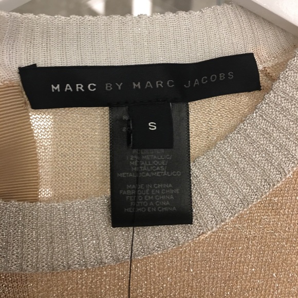 NWT Marc by Marc Jacobs Sheer Metallic Sweater - Picture 4 of 6